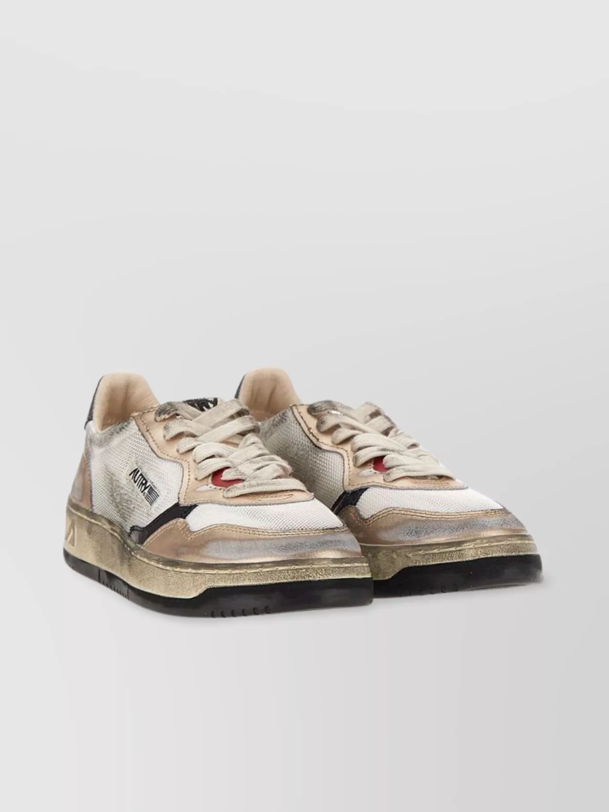 Autry Handcrafted Low-top Sneakers Ankle Padded In Yellow