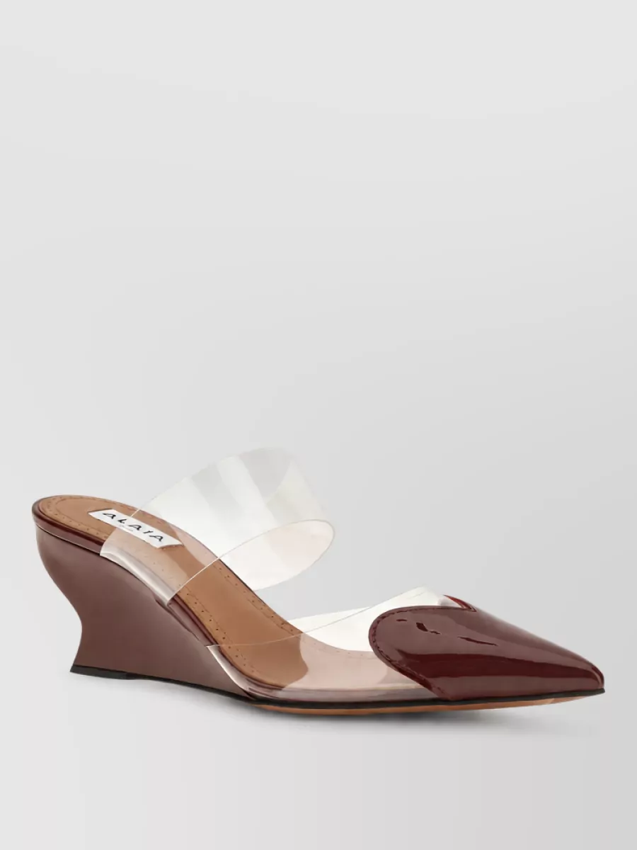 Alaïa leather mules