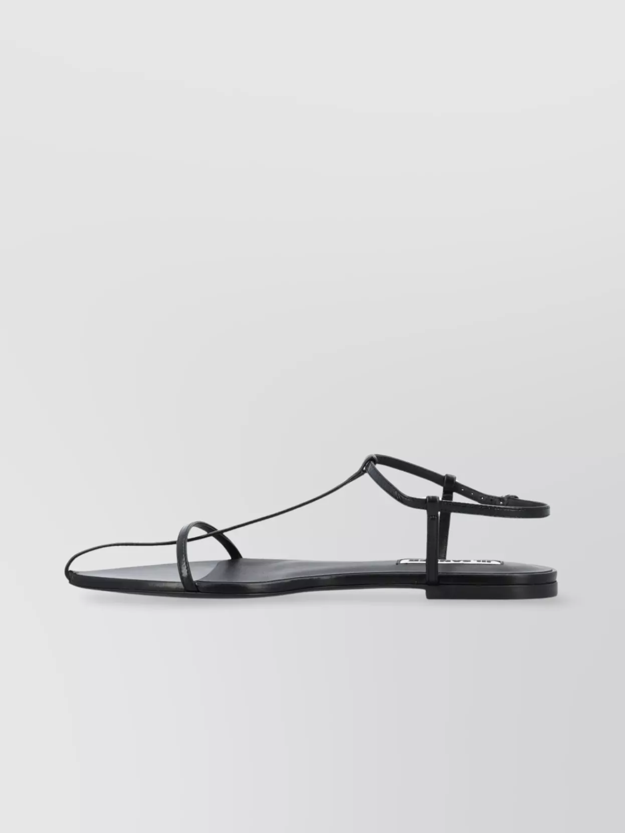 JIL SANDER FLAT SOLE OPEN TOE STRAPPY SANDALS