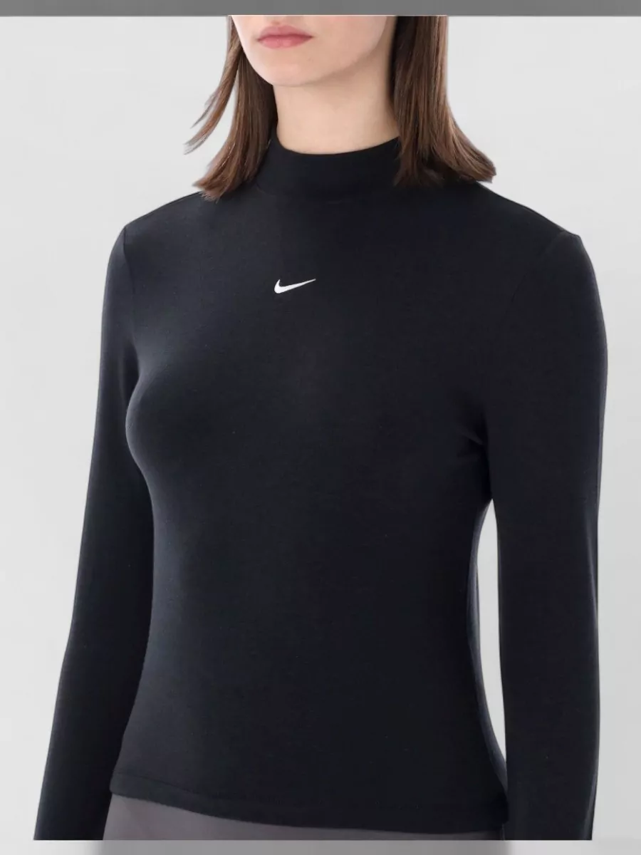 Nike Mock Neck Long Sleeve Knit T-Shirt