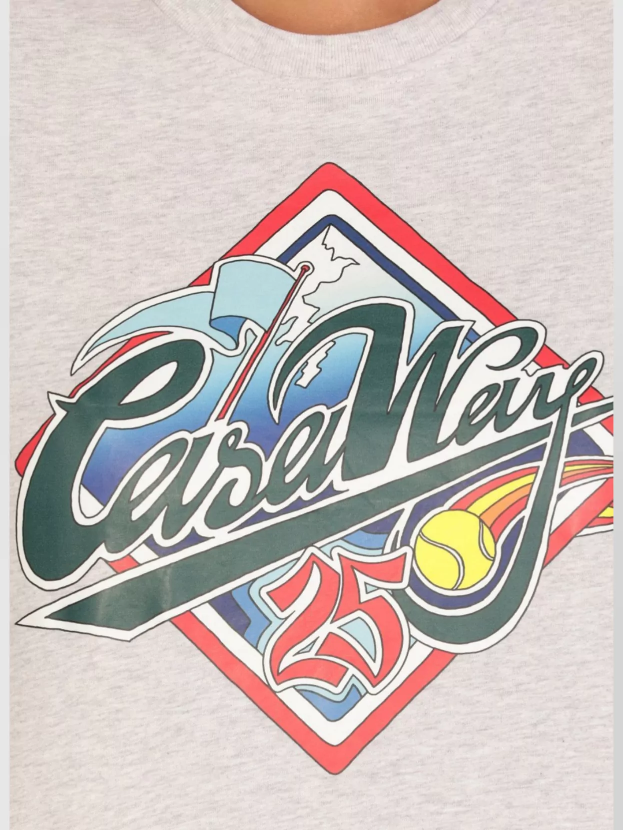 Casablanca Crew Neck Graphic Print T-Shirt