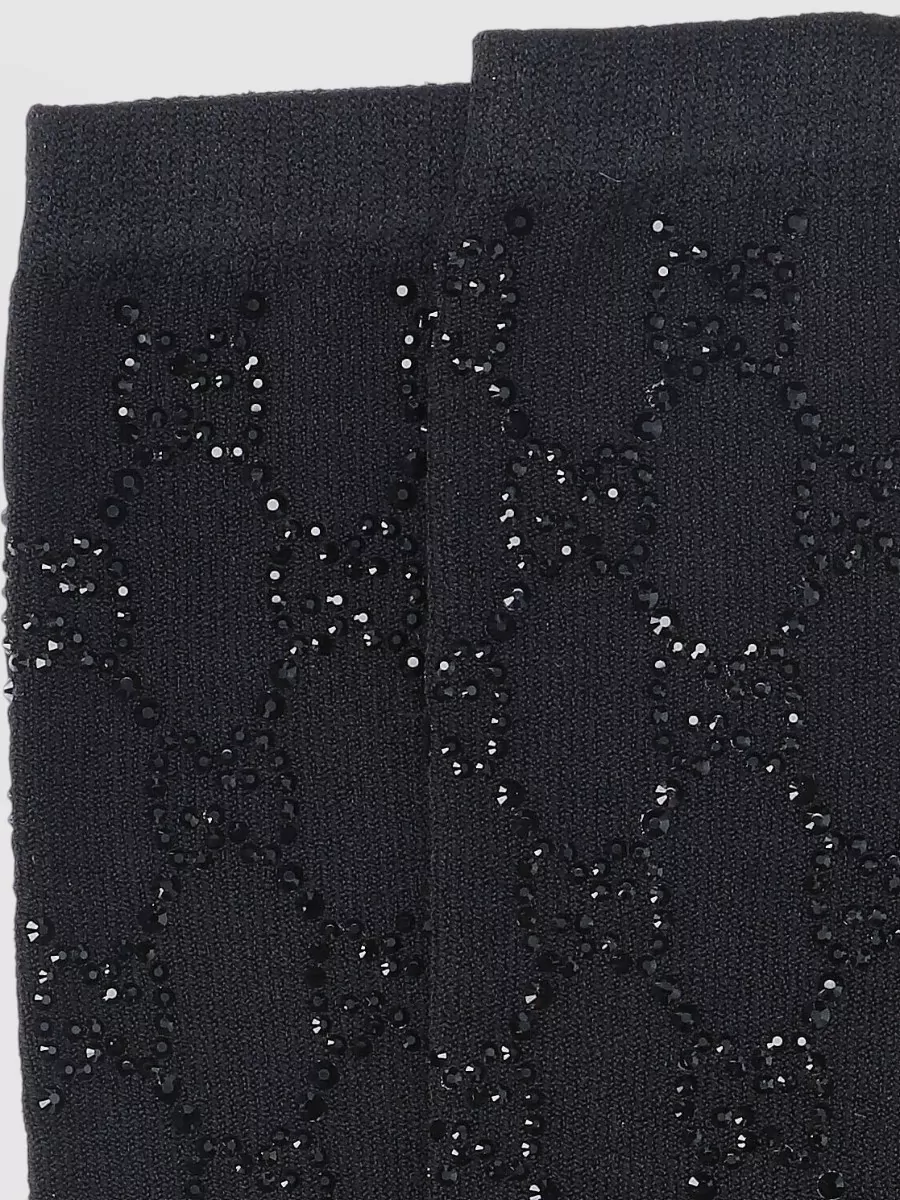 Gucci Glitter Logo-Print Socks