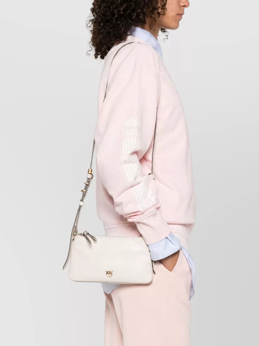 Pinko Love Bag Leather Clutch Bag