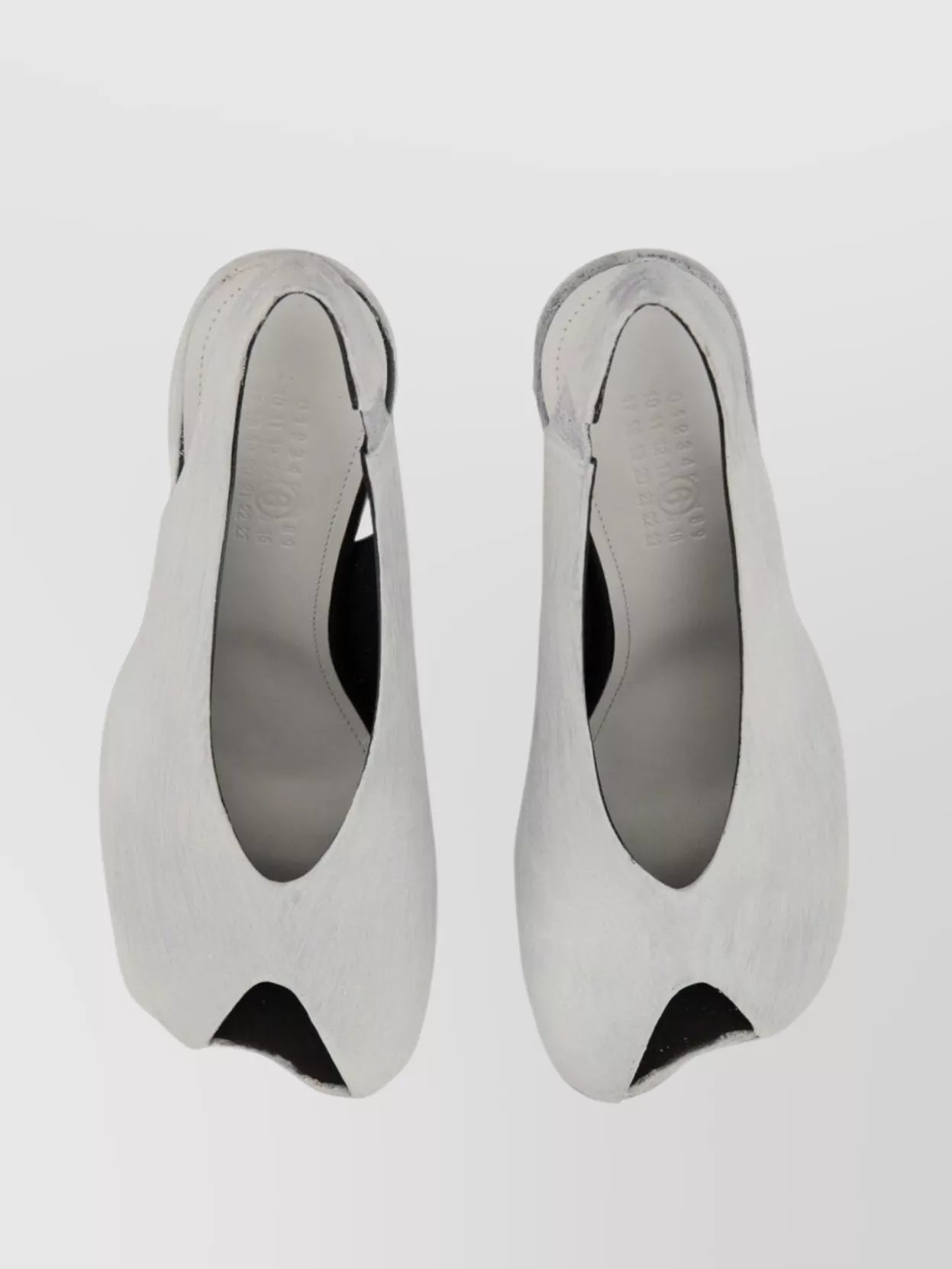 Shop Mm6 Maison Margiela Block Heel Open Toe Sandals With Textured Finish