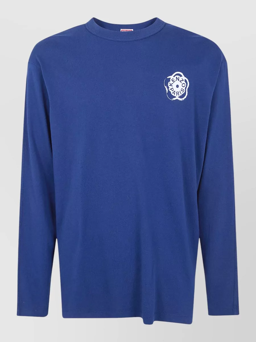 Kenzo long-sleeve logo-print cotton t-shirt