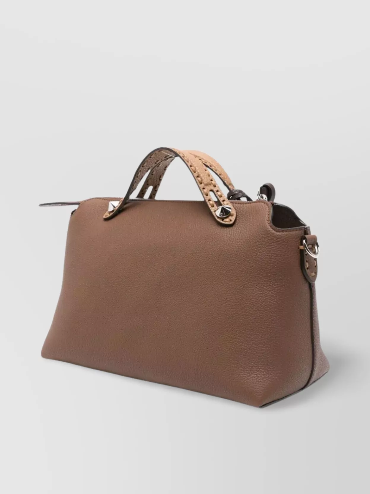 Fendi Soft Medium Tote Bag With Top Stitching