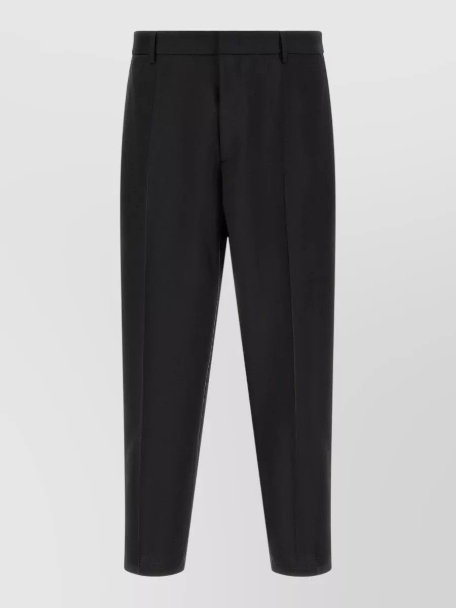 Jil Sander Virgin wool mohair tapered cropped trousers