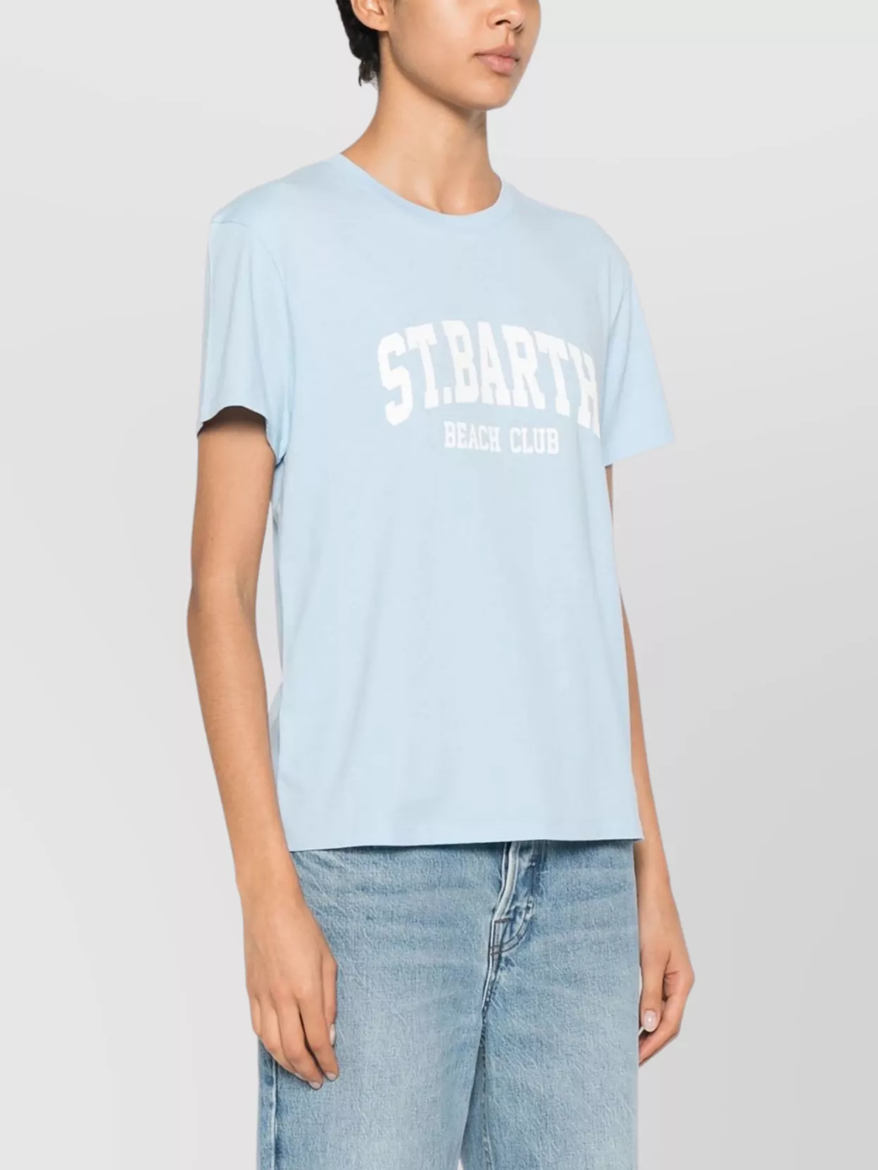 Saint Barth Emilie Crewneck T-shirt Beach Club Print