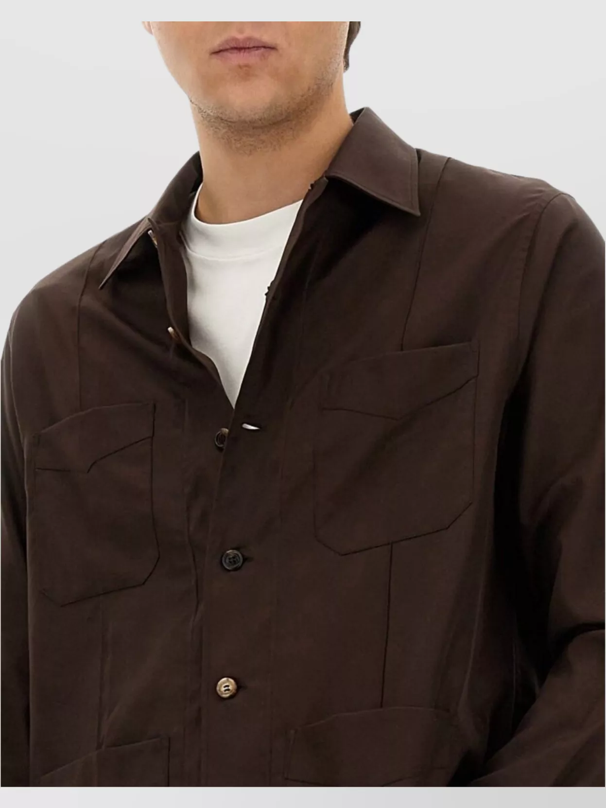 Brunello Cucinelli Cotton Shirt Featuring Chest Pockets