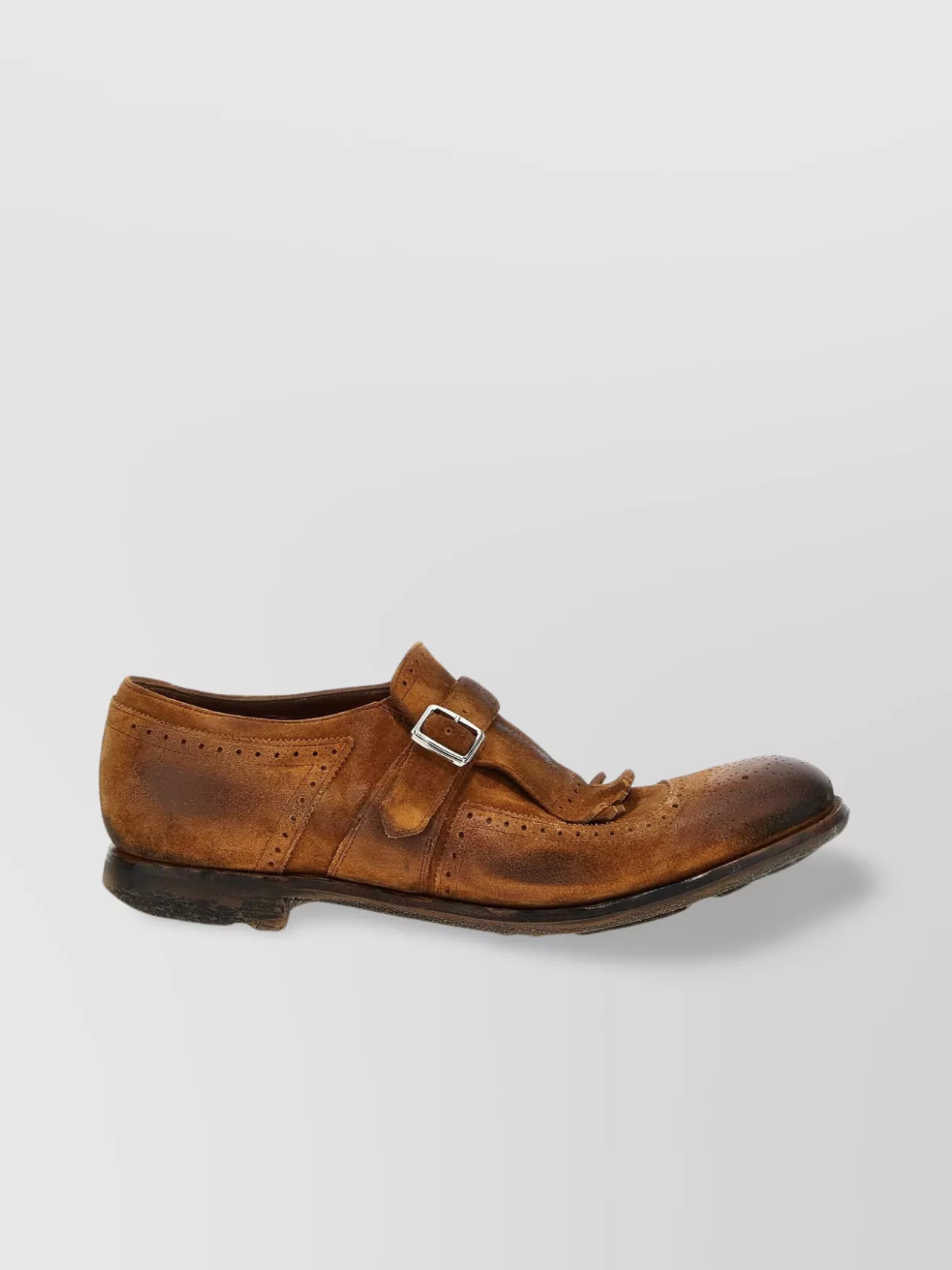 Church's Fringe Detail Distressed Finish Loafers