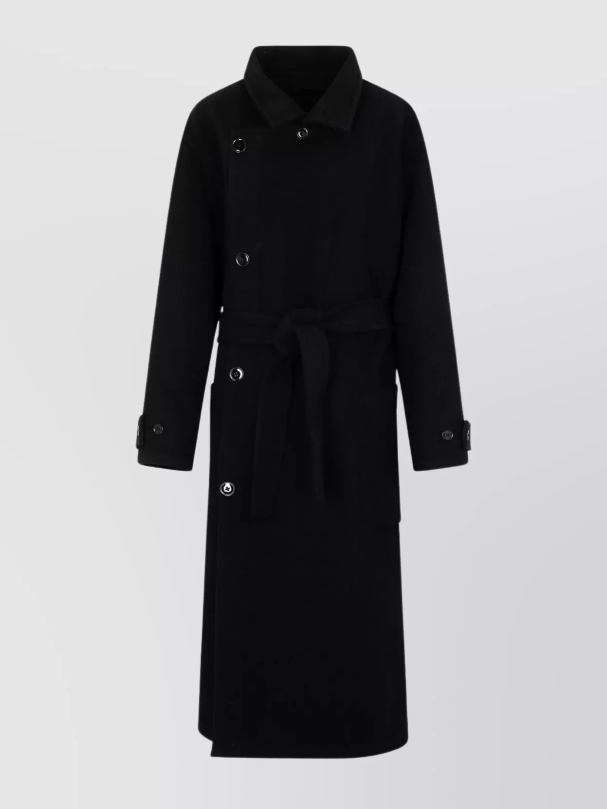 Lemaire wool oversized double breasted belted coat