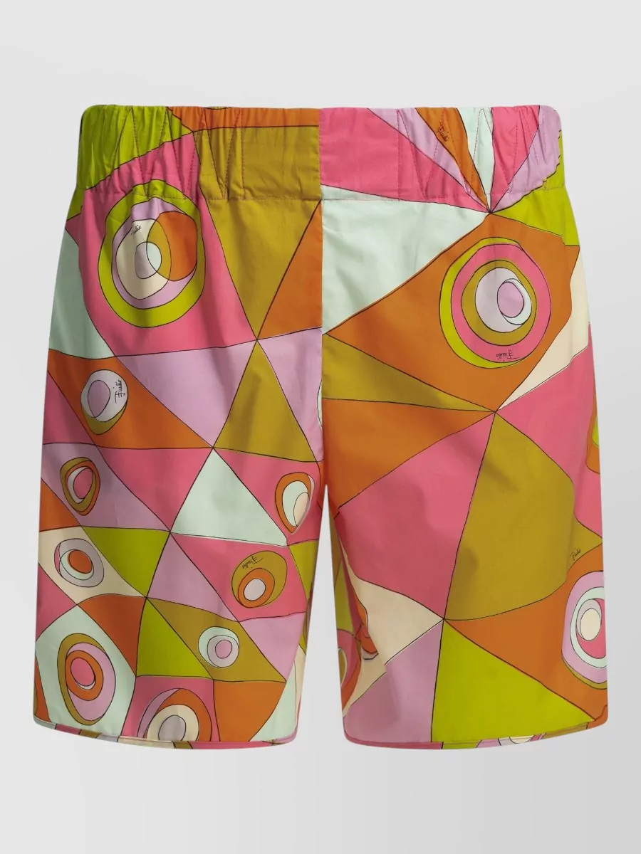 Pucci printed cotton shorts