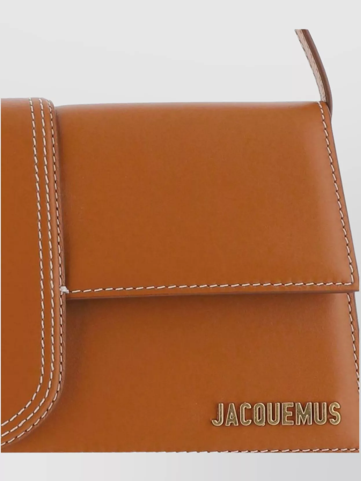 Jacquemus Long Rectangular Shoulder Bag With Adjustable Strap In Brown