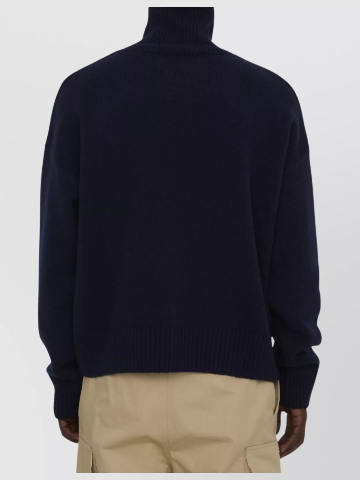 Ami Paris Heart Friend Turtleneck Sweater Blend
