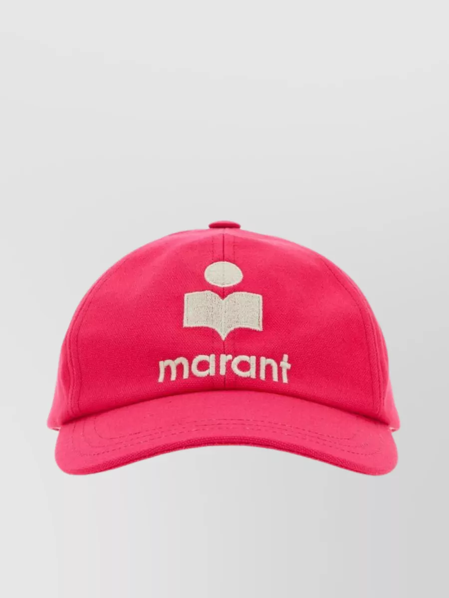 Shop Isabel Marant Tyron Cotton Baseball Cap In Pink