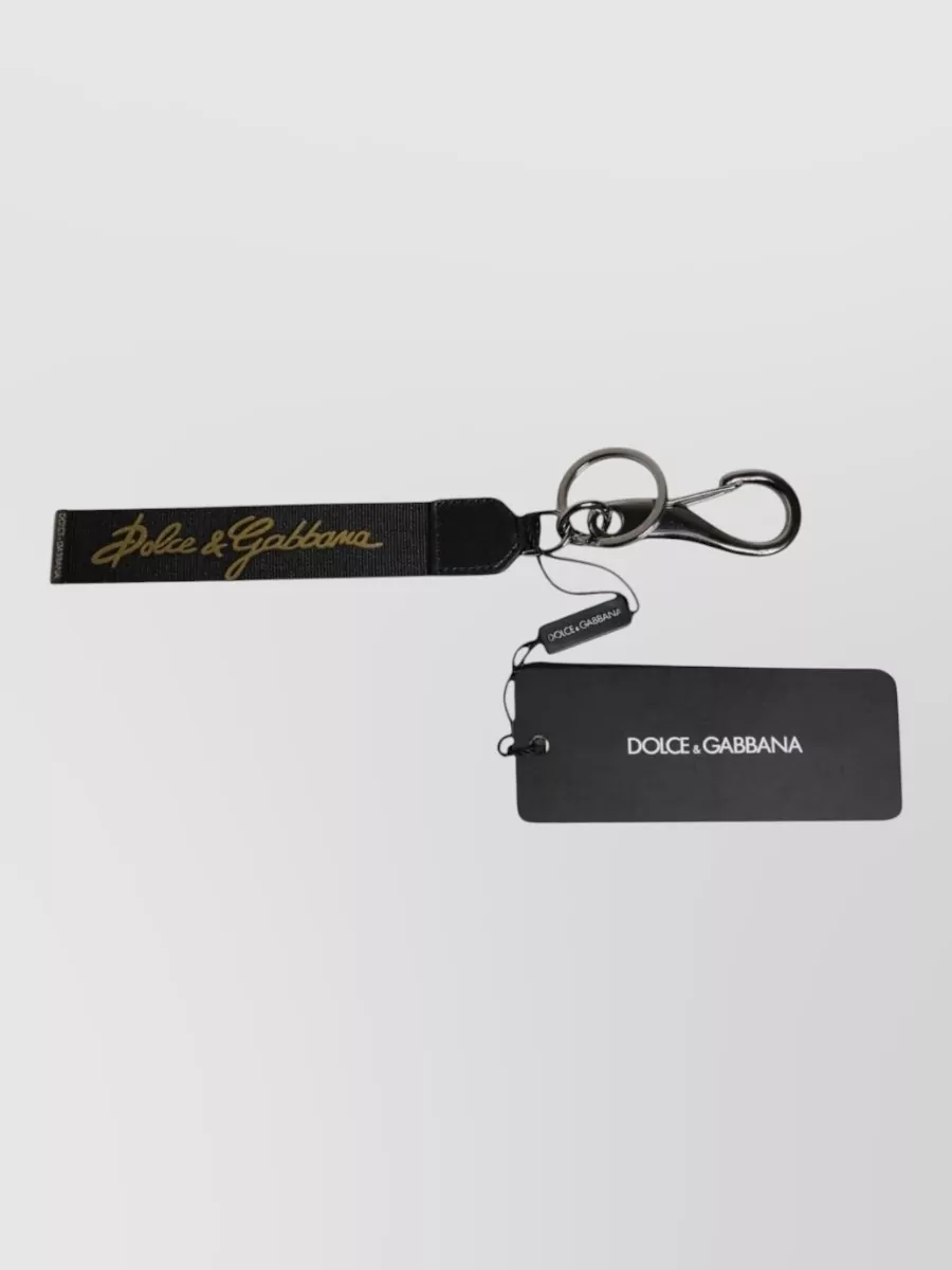 Dolce&Gabbana logo nylon keychain