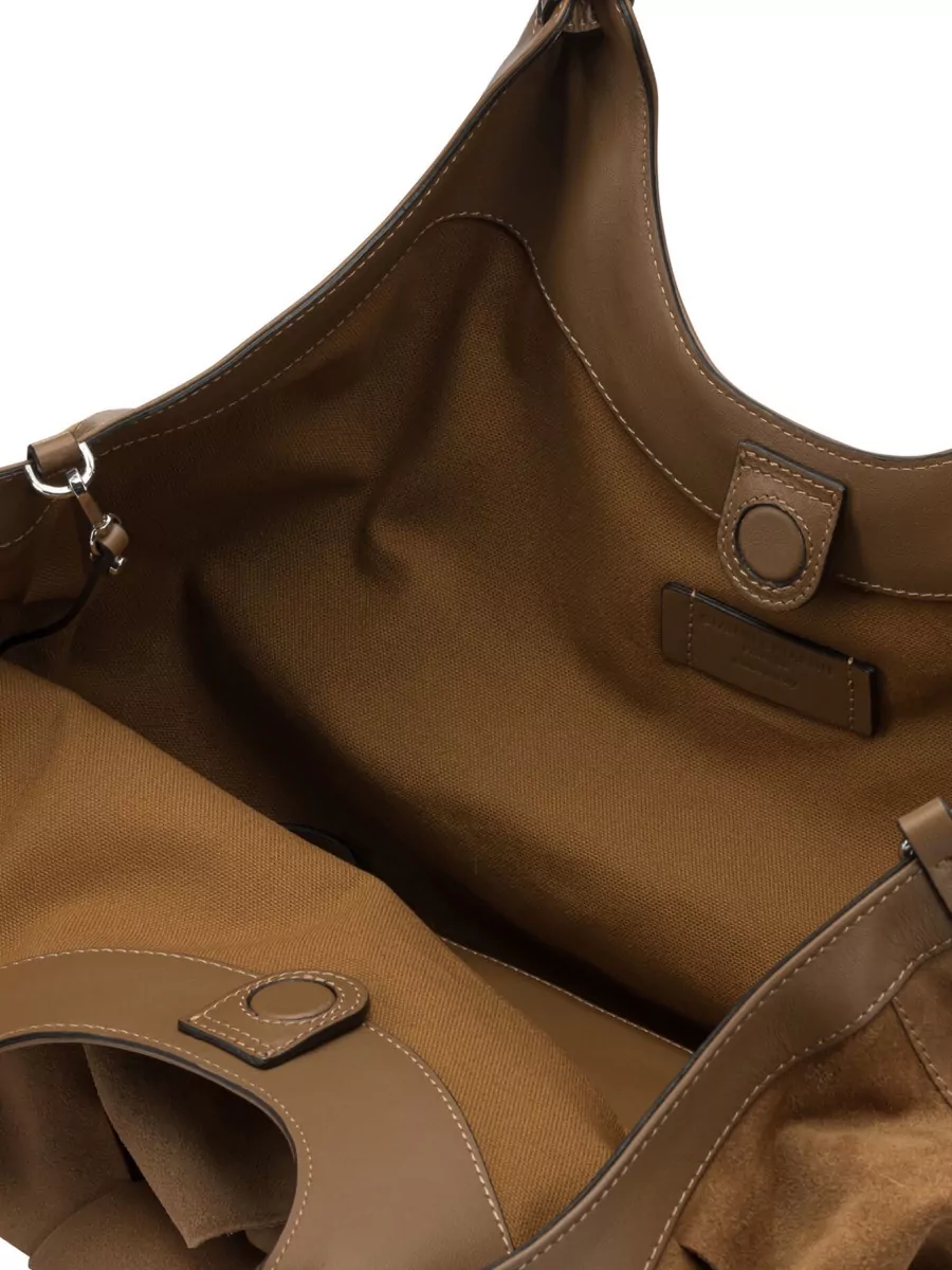 Gianni Chiarini Quilted Suede Shoulder Bags With Top Handles