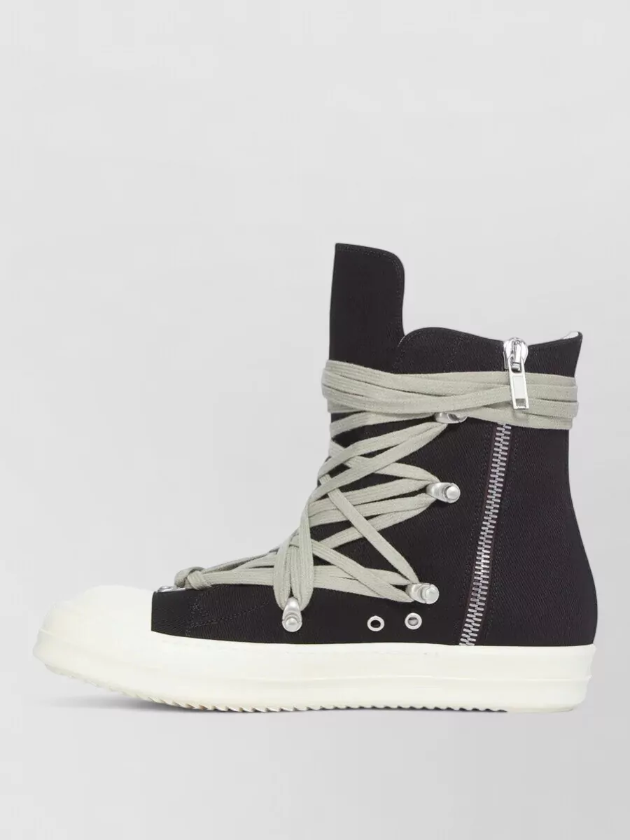 Rick Owens Drkshdw Cotton High-Top Sneakers