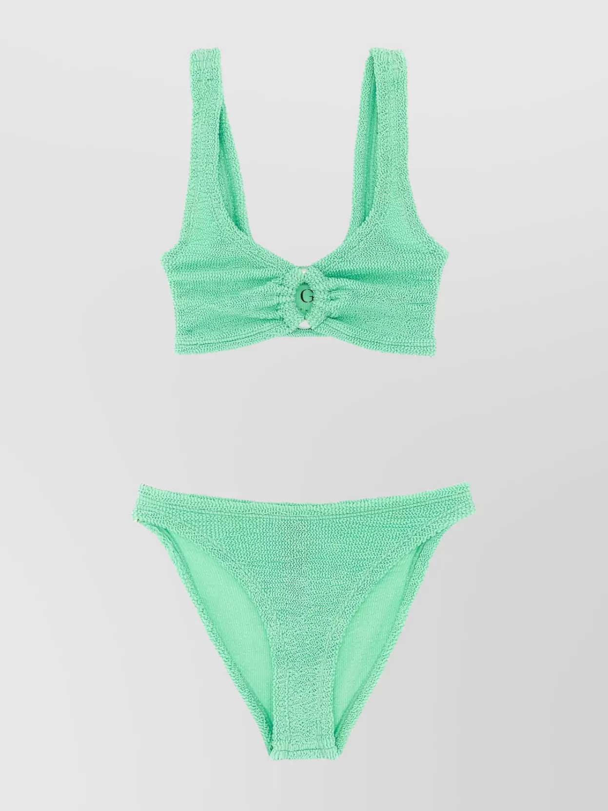 Hunza G 'Julia' High Waist Bikini With Ring Detail