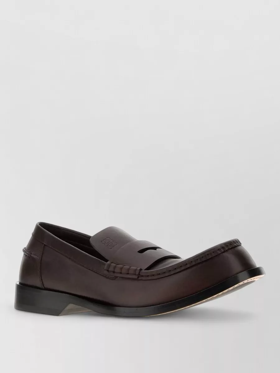 Loewe leather loafers