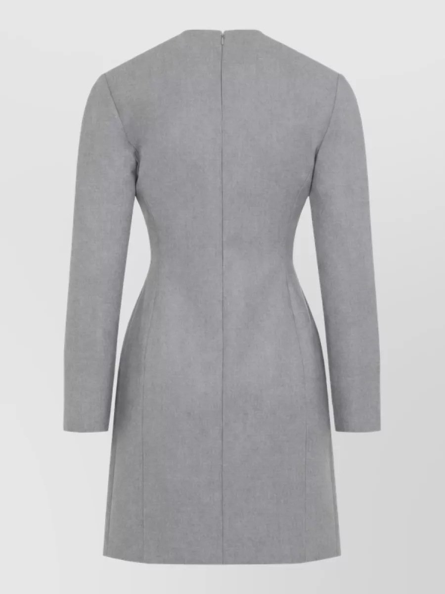 Bottega Veneta Wool Long-Sleeve Mini Dress