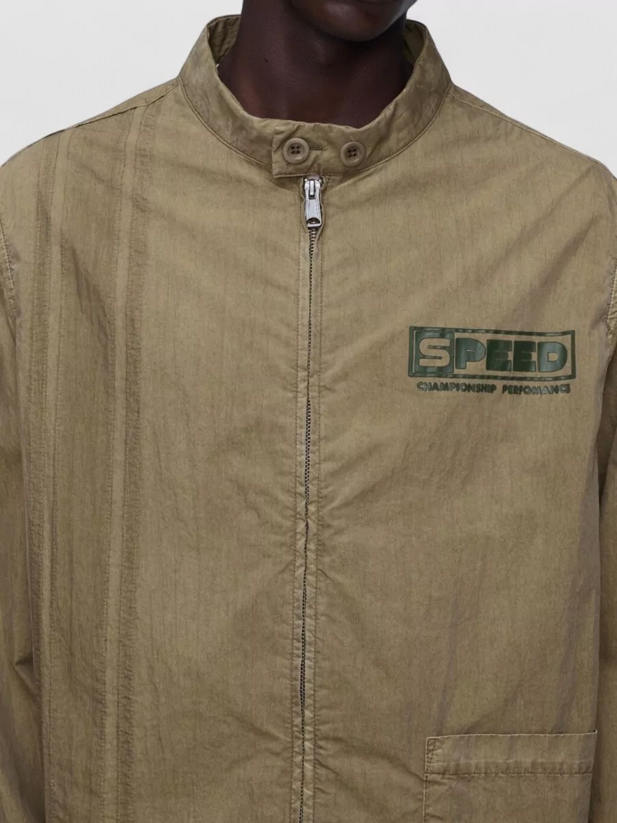 Maison Margiela Retro Sports Jacket High Collar Design