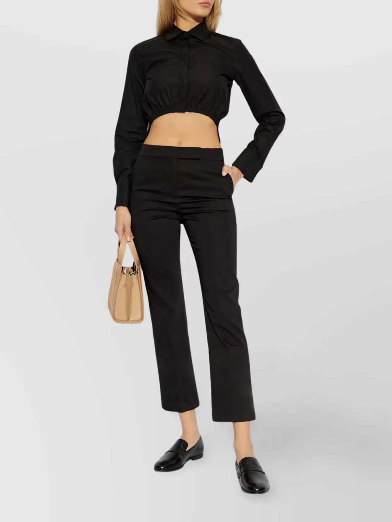 Max Mara Trousers With Belt Loops And Cuffs