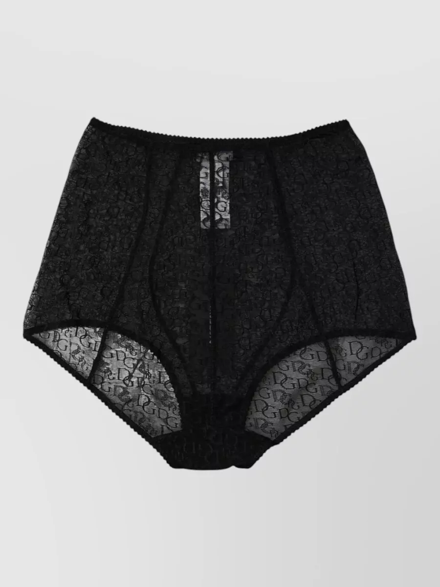 Dolce&Gabbana silk satin high-waist briefs