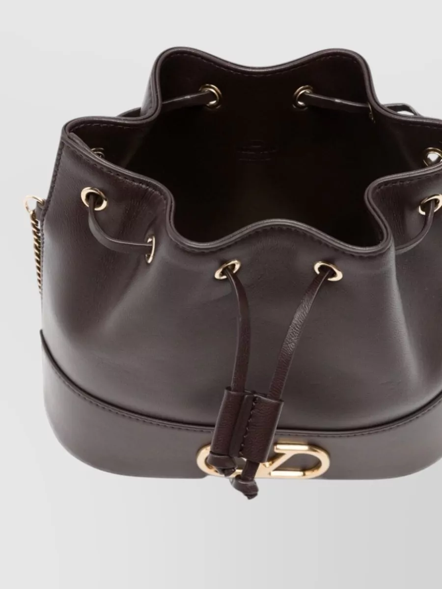 Valentino Garavani Vlogo Signature Mini Leather Bucket Bag