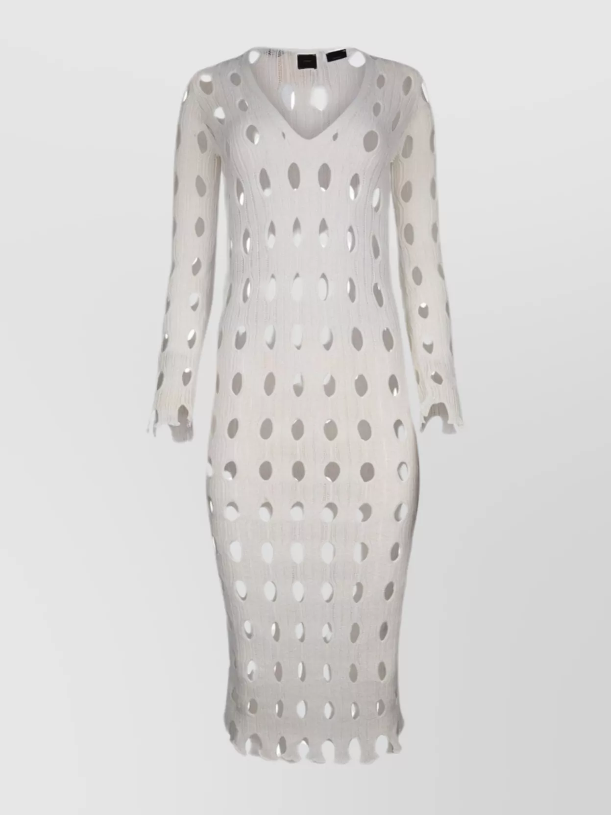 Pinko Dress With Cut-out And Knitted Texture In Multi