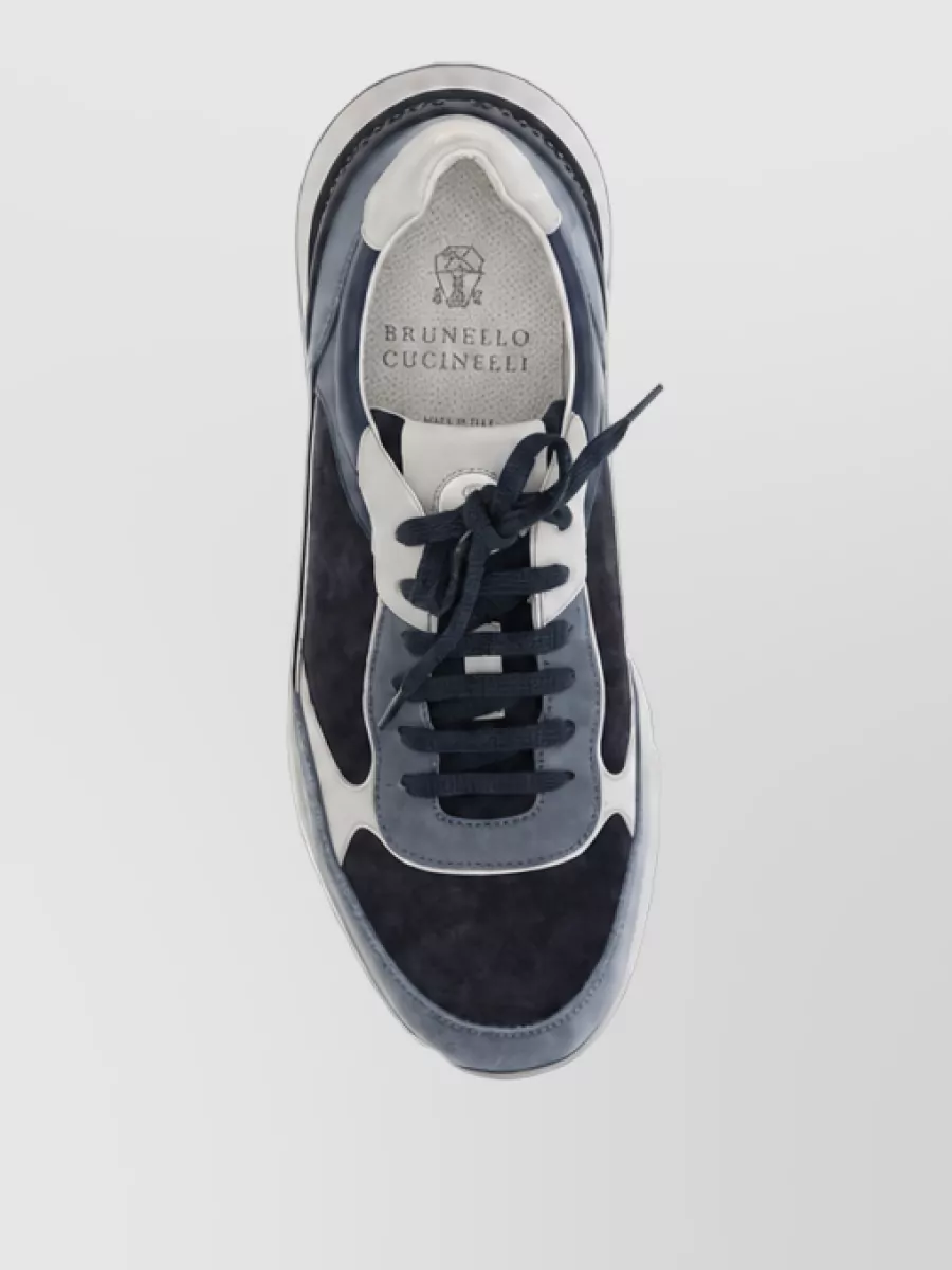 Brunello Cucinelli Calf Leather Low-Top Sneakers