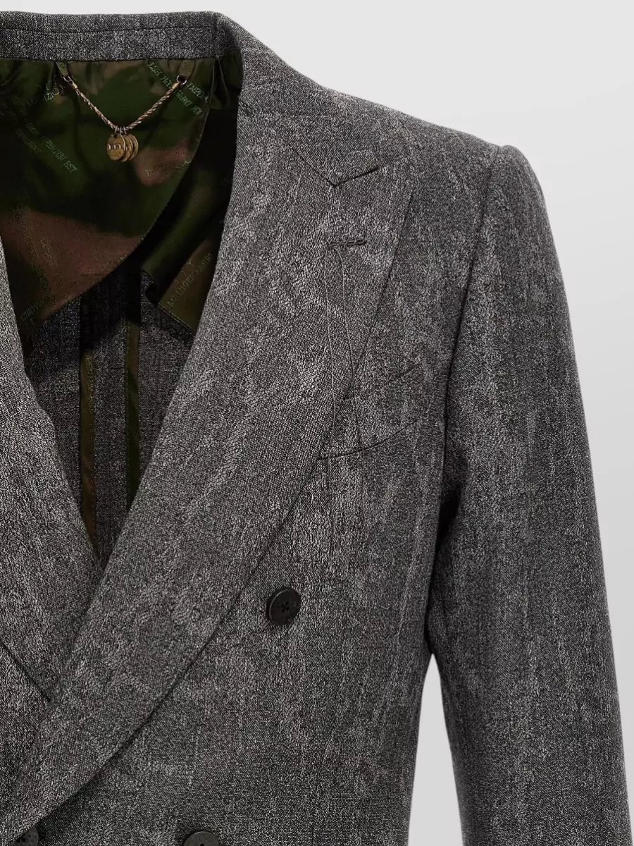 Maurizio Miri Wool Double-Breasted Blazer