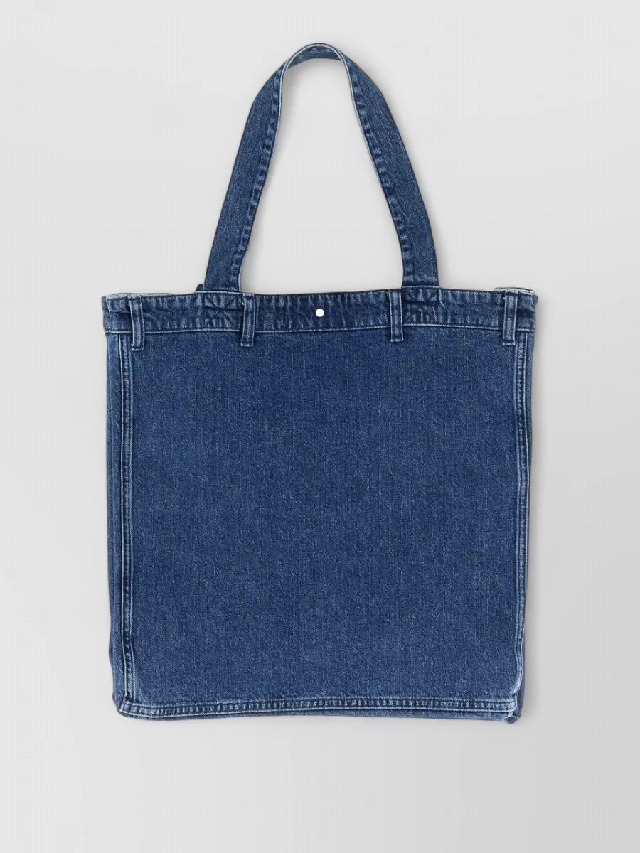 Baum Und Pferdgarten Denim Tote Bag