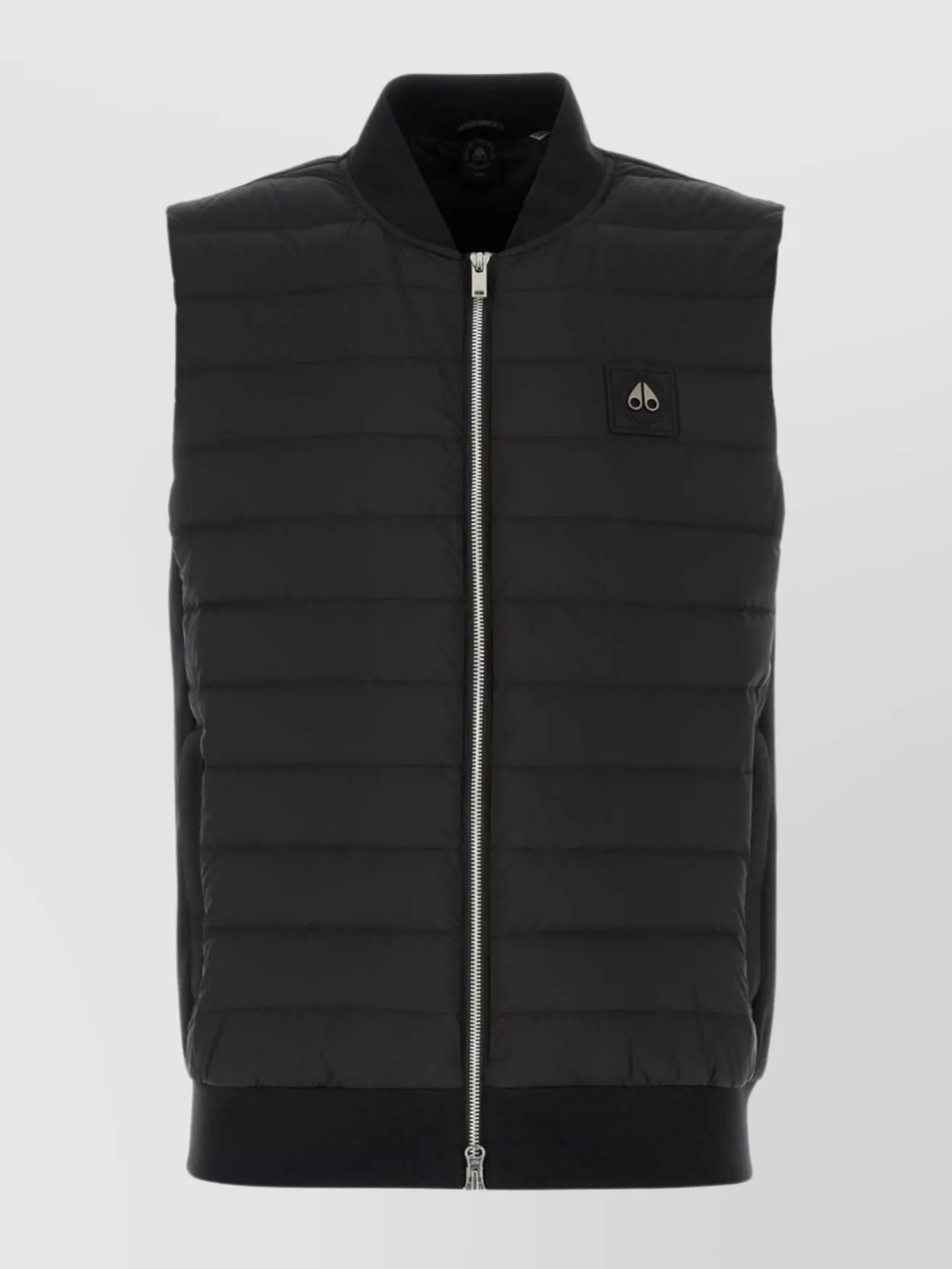 Shop Moose Knuckles Quilted High Collar Sleeveless Jacket
