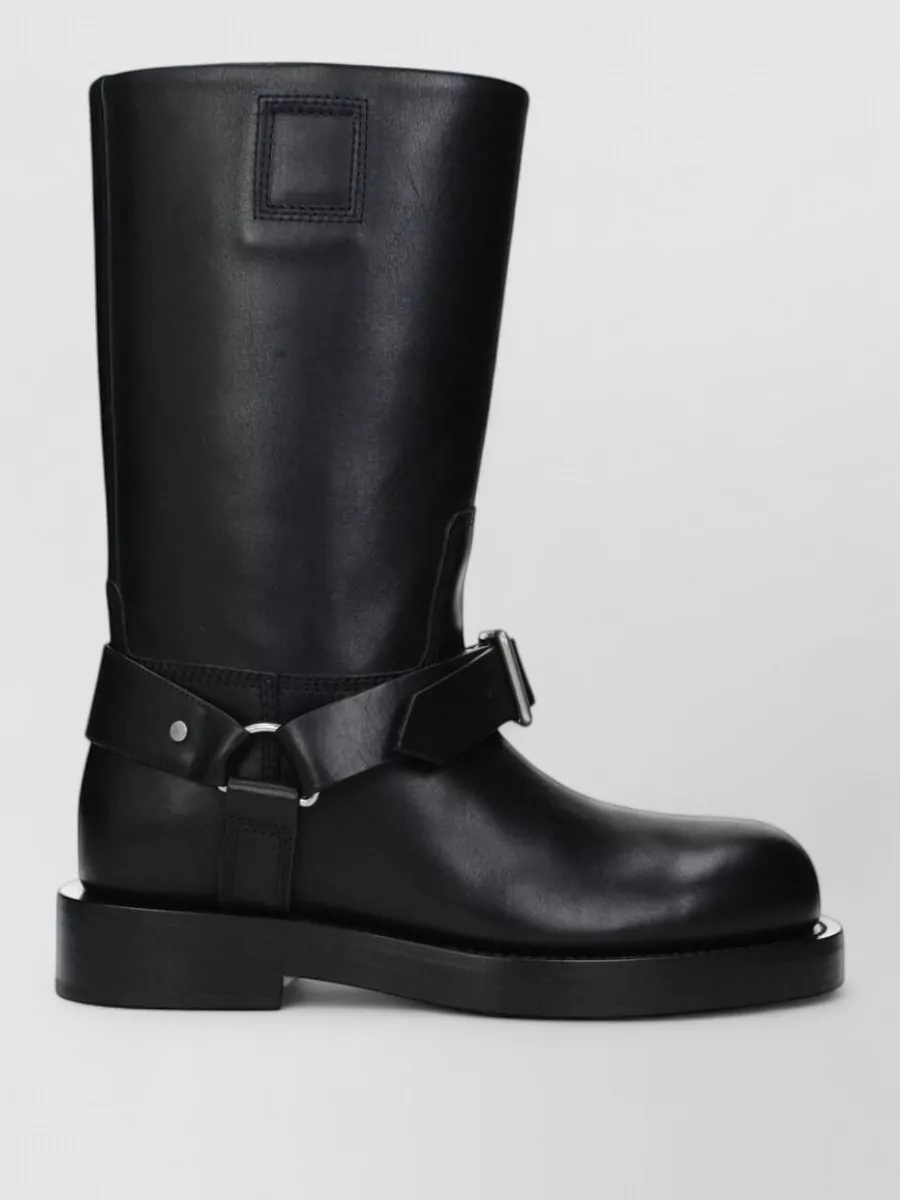 Burberry Leather Mid-Calf Boots