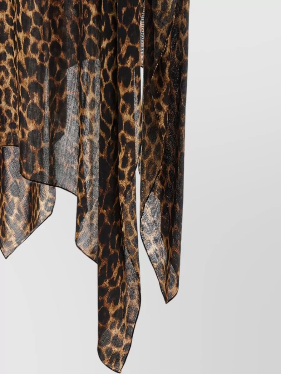 Saint Laurent Wool Animalier Kaftan