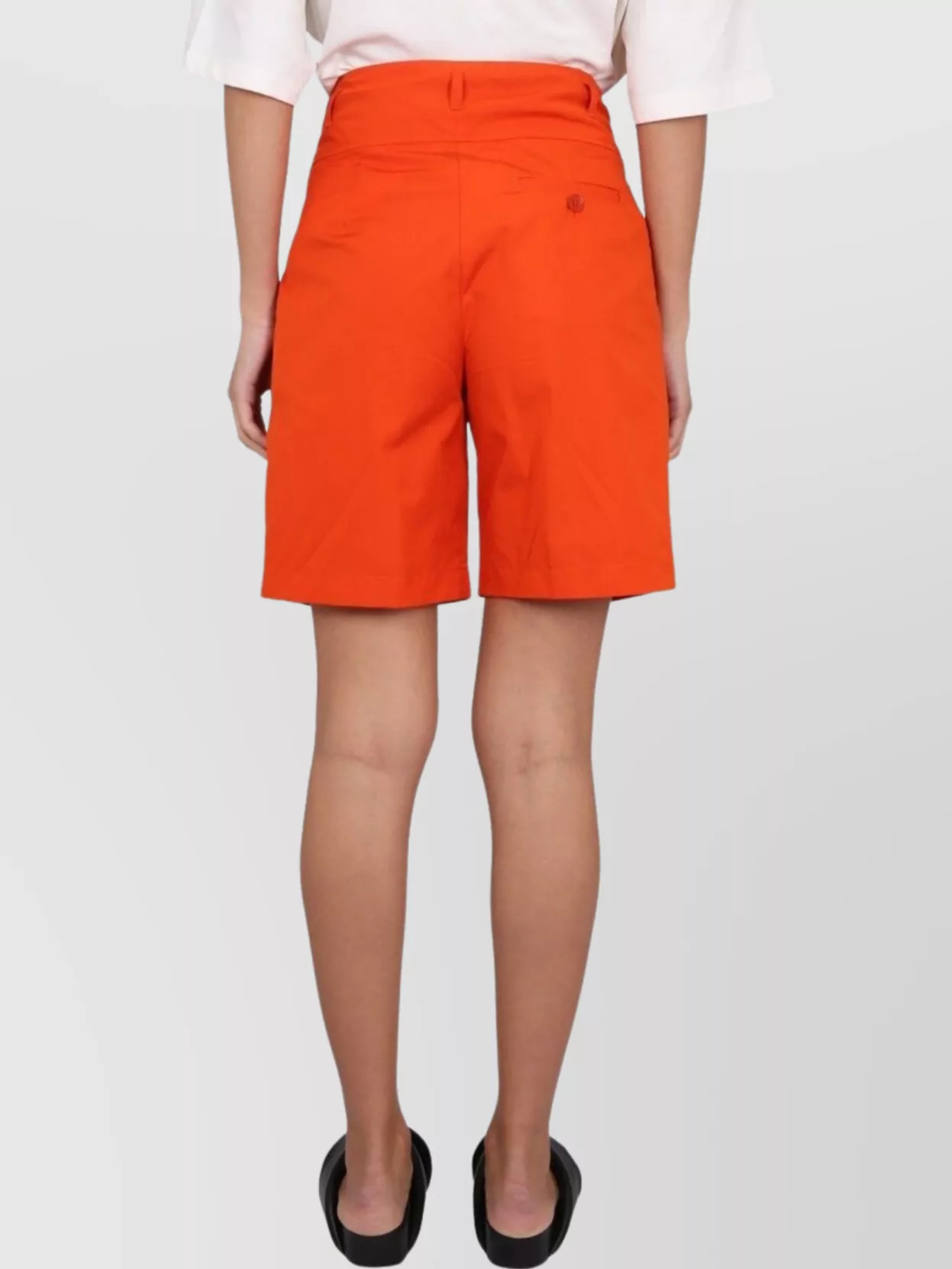 Aspesi High-Waisted Cotton Poplin Shorts