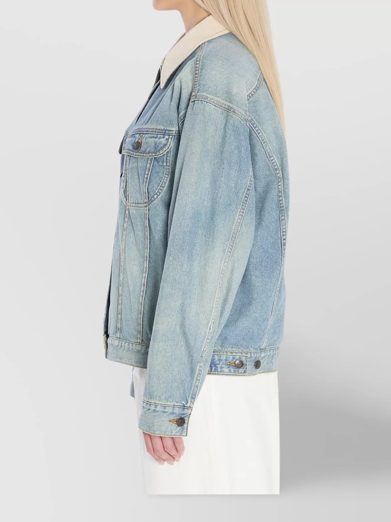 The Row Oversized denim jorelle jacket | The Fashion Square