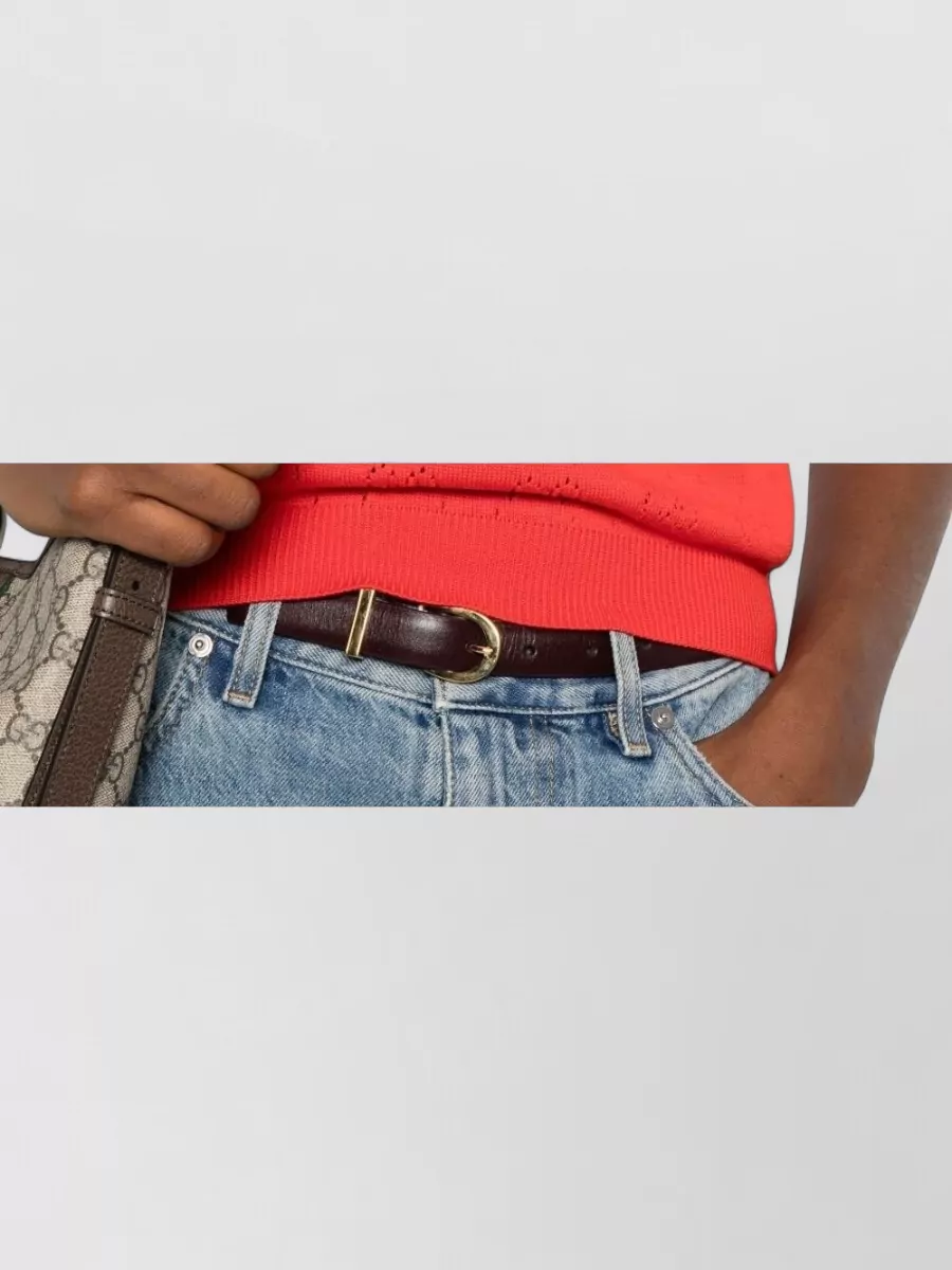 Gucci Silk Knit Short-Sleeve Top