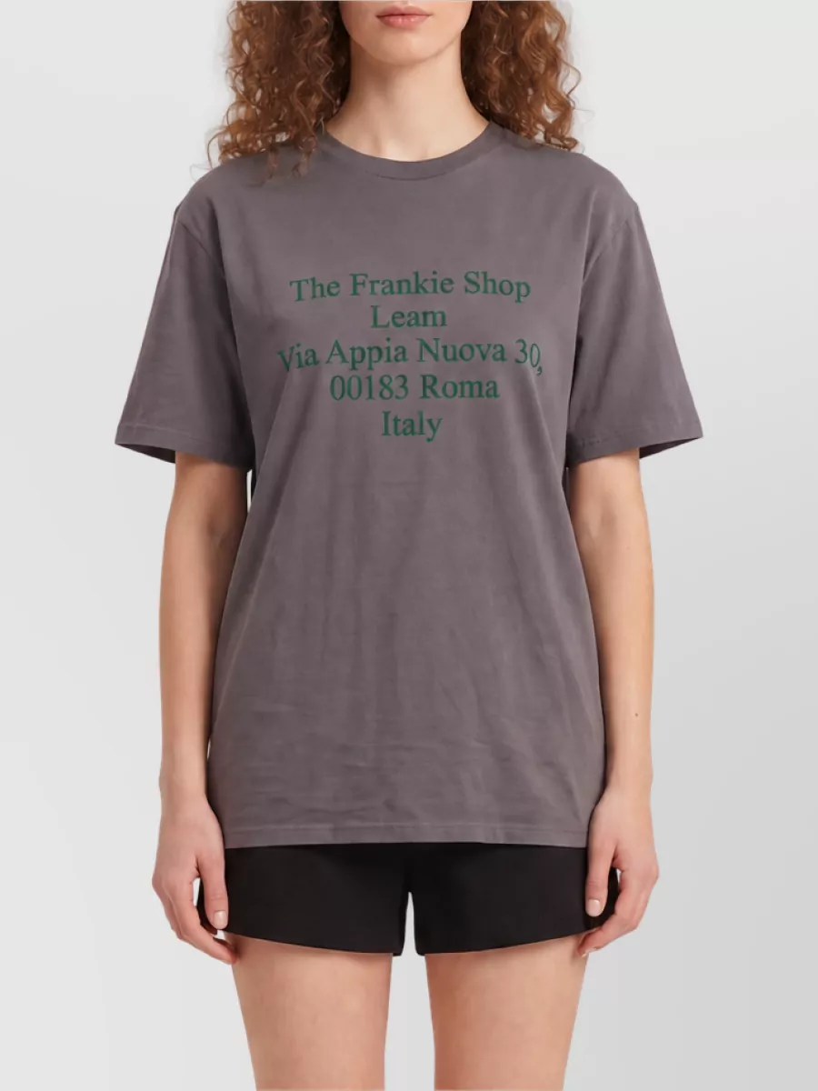 The Frankie Shop Cotton regular-fit crew-neck short-sleeve t-shirt