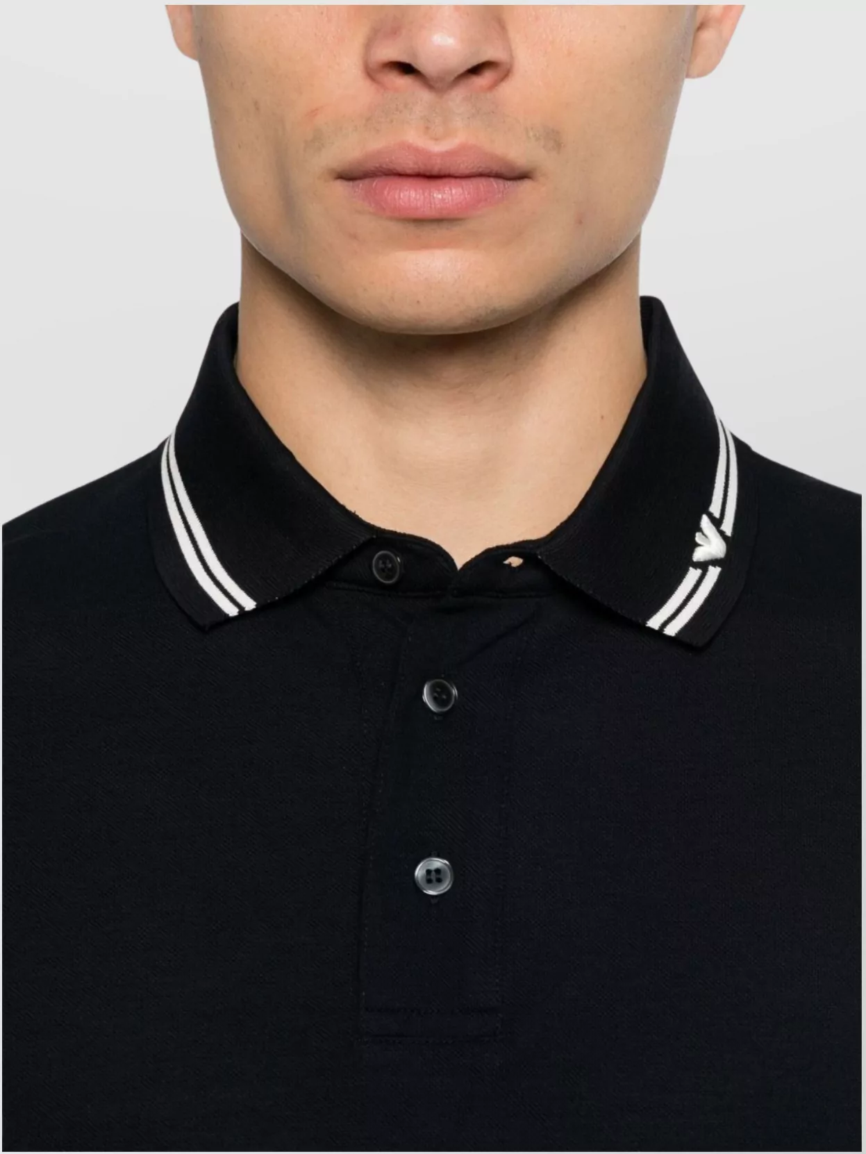 Emporio Armani Logo Cotton Polo Shirt