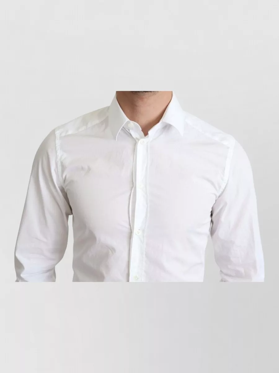 Dolce&Gabbana Cotton Slim-Fit Long-Sleeve Shirt