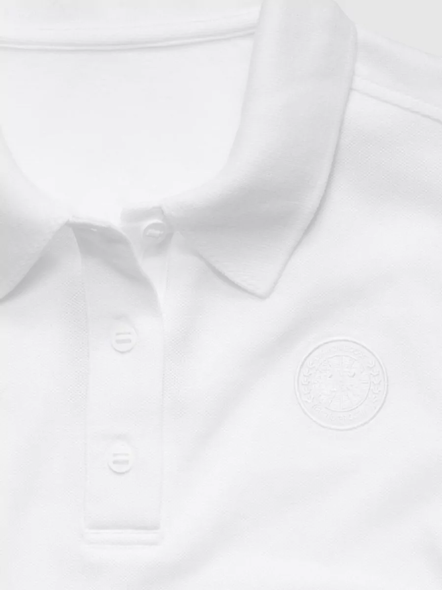 Canada Goose Almira Polo Shirt Collar Short Sleeves