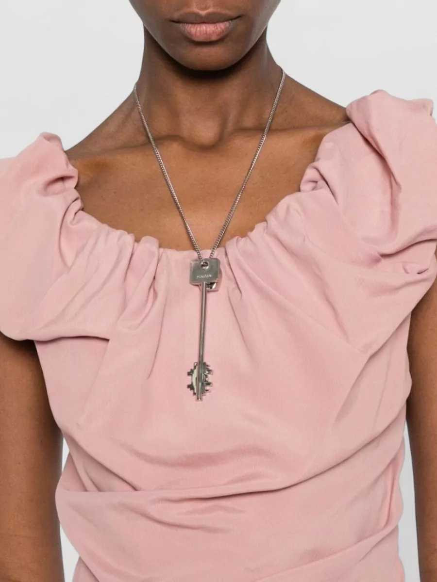 Vivienne Westwood Draped Off Shoulder Dress Soft Fabric