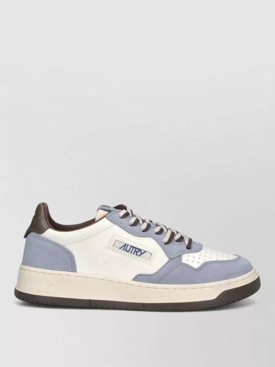 Autry Leather Low Top Lace Up Sneakers