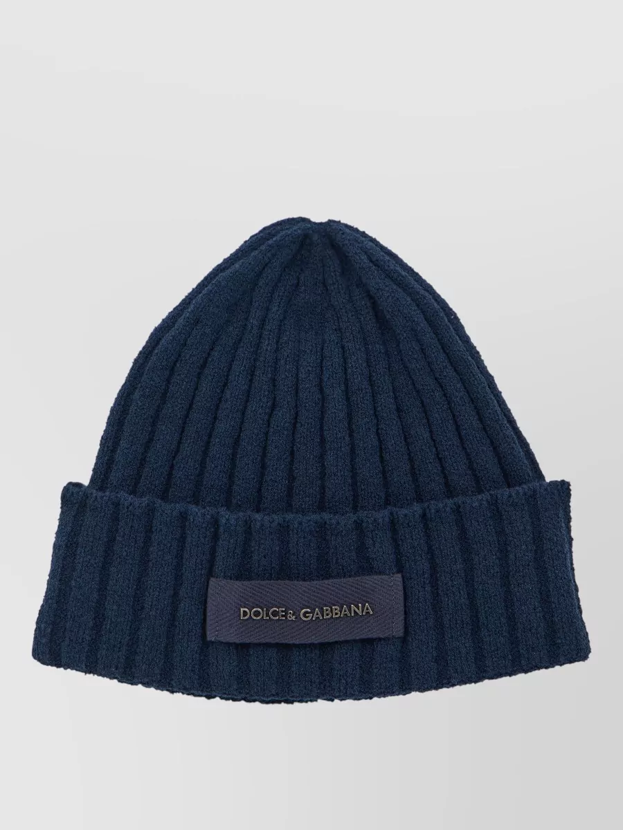 Dolce&Gabbana Ribbed Wool Beanie