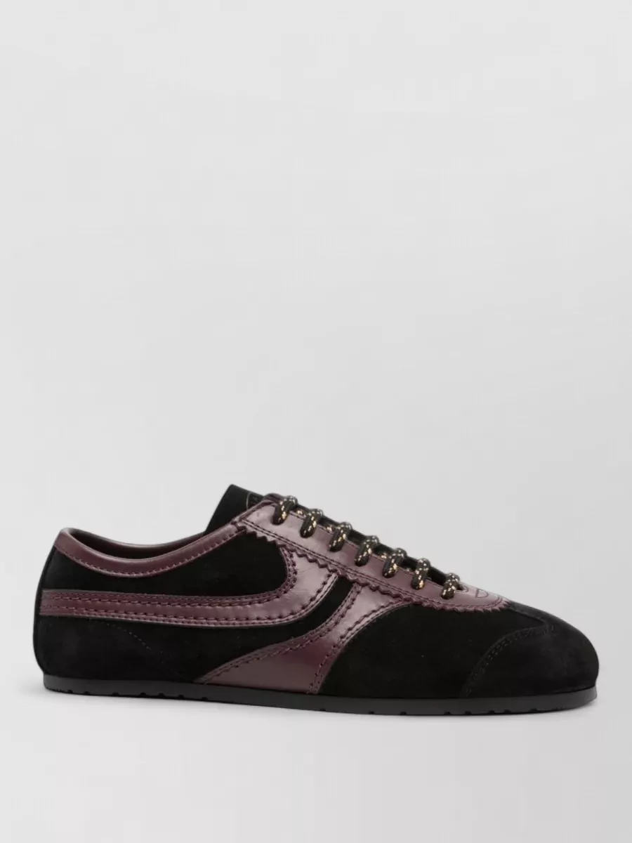 Dries Van Noten Leather Low-Top Sneakers
