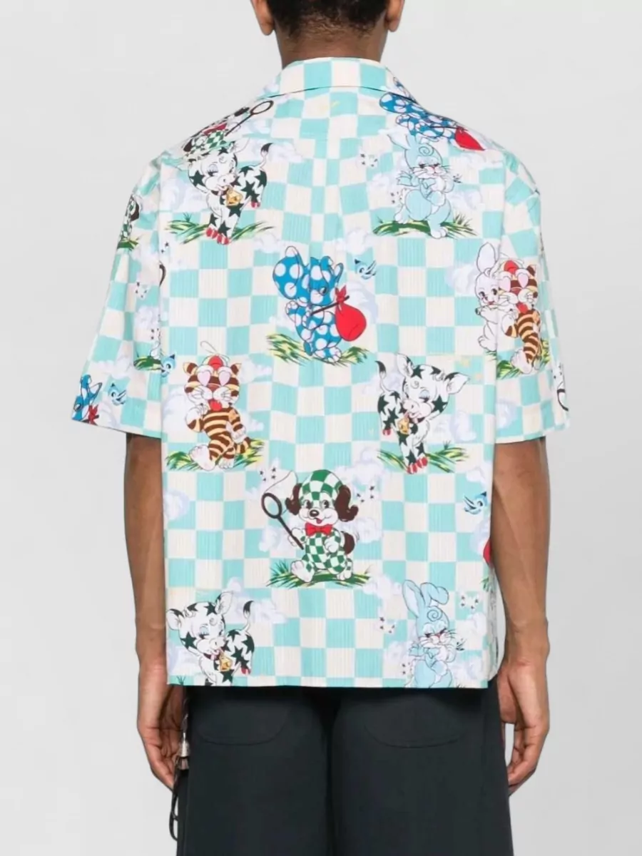 Kenzo Cotton Checked Short-Sleeve Shirt