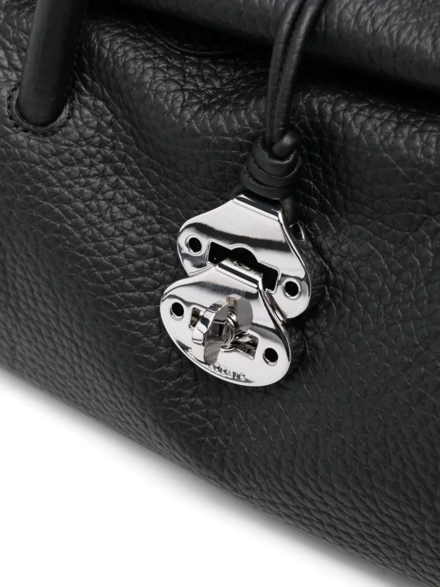 Zanellato Leather Studded Shoulder Bag