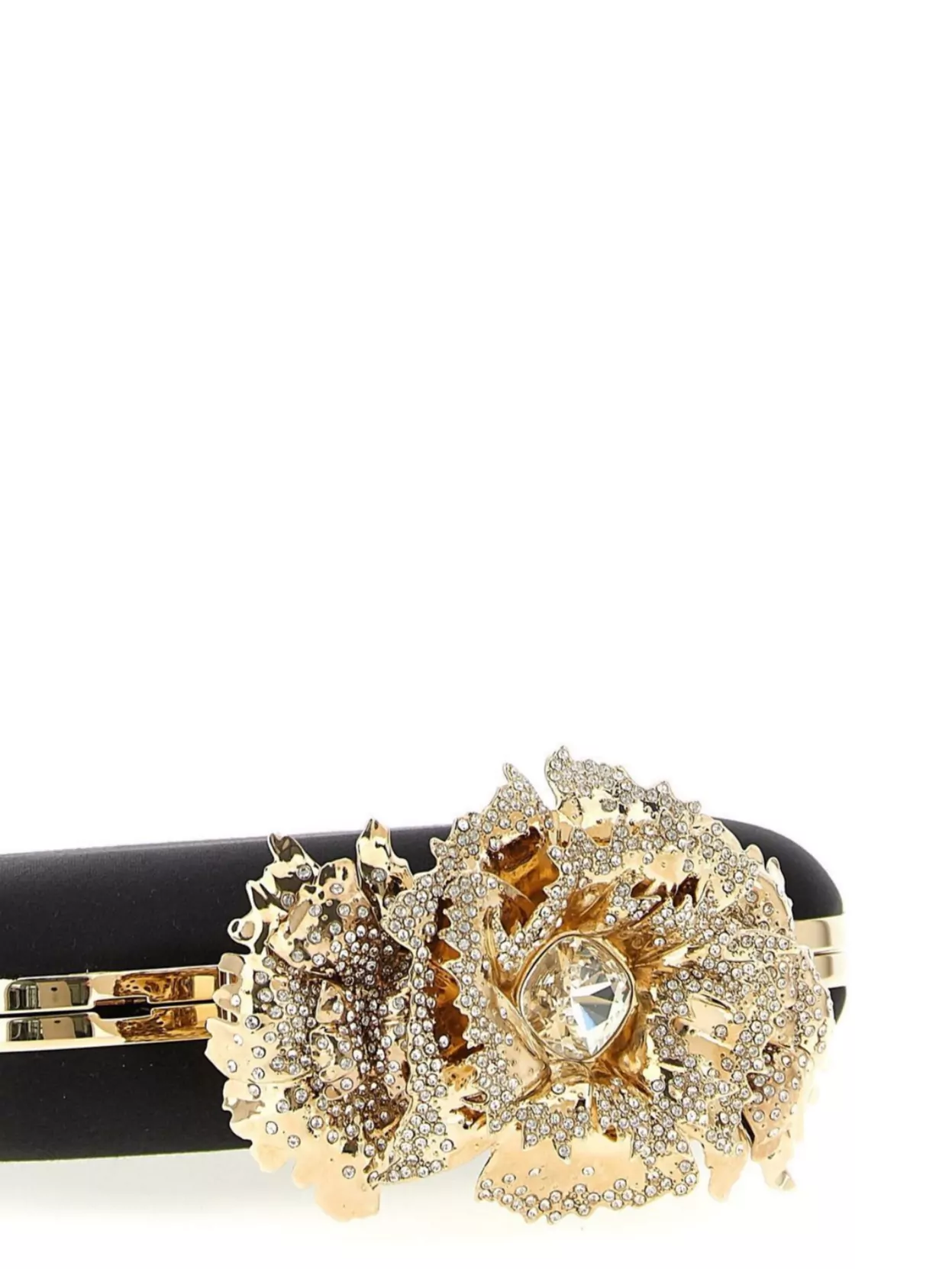 Mc Queen Floral Design Clutch Detachable Chain Strap